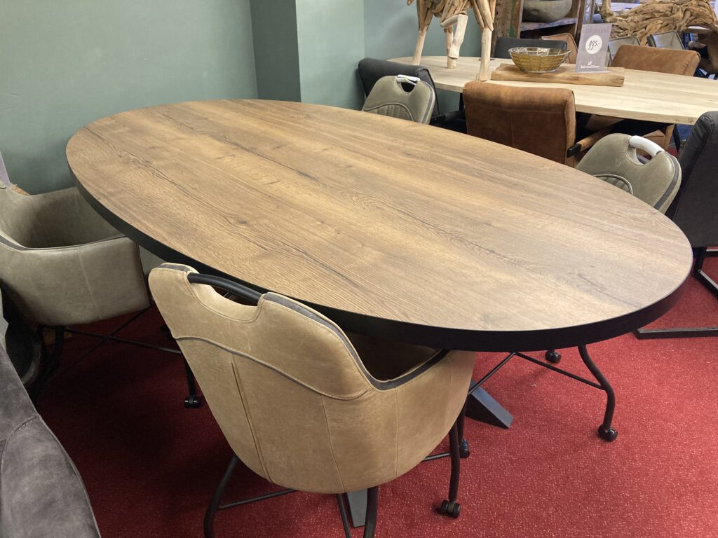 Lamilux ovale tafels diverse kleuren/afmetingen Teakwood House